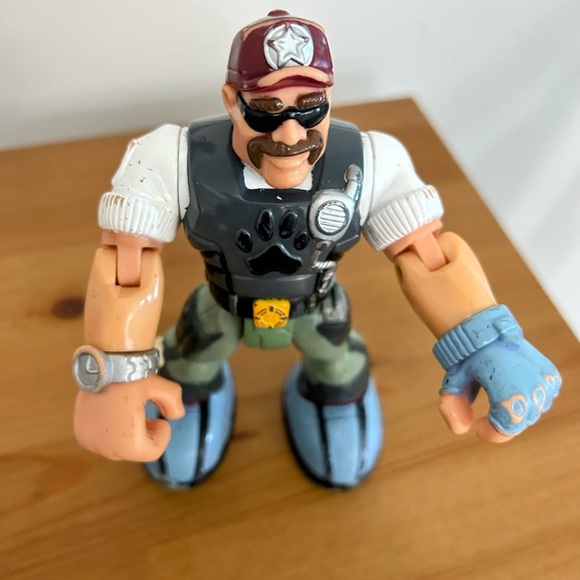 1999 Mattel FP Rescue  Hereos Bill Barker K9 Police 6.5" Action Figure - Picture 2 of 6
